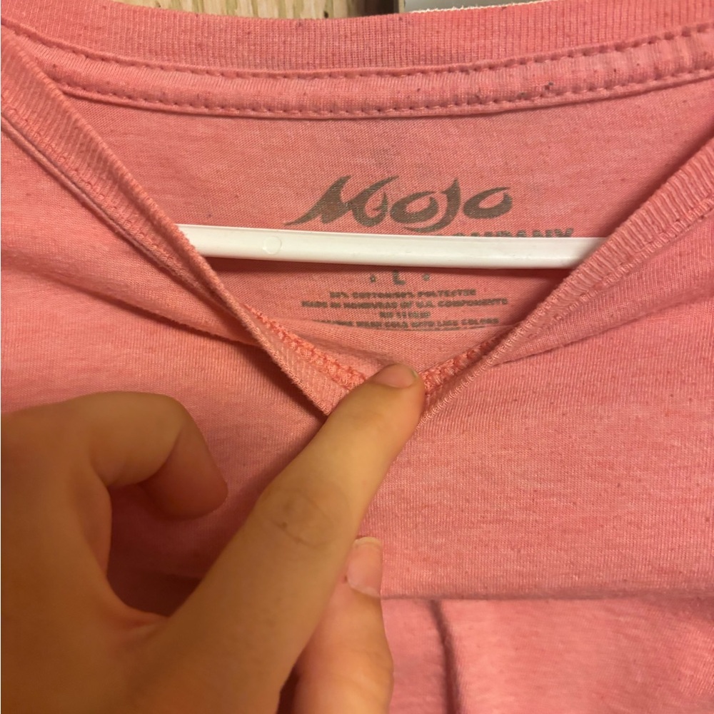 Men's Pink Long Sleeve Shirt - Picture 2 of 3